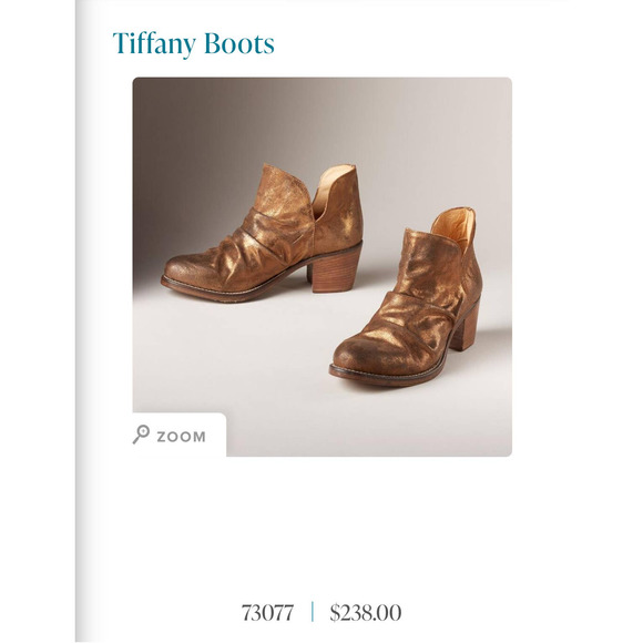 SUNDANCE SLOUCHY VINTAGE STYLE ANKLE BOOTS BOHO GOLD BRONZE WOMEN SIZE 7.5-8 - Picture 2 of 10